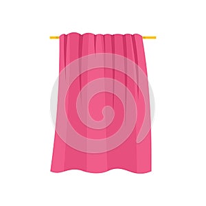 Baby towel icon, flat style