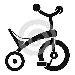 Baby tricycle icon, simple style