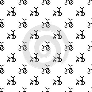 Baby tricycle pattern seamless vector