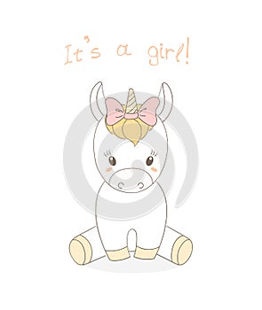 Baby unicorn girl