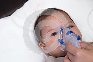 Baby using spacer photo