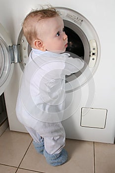 Baby with washer