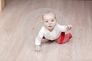 Baby waving hand