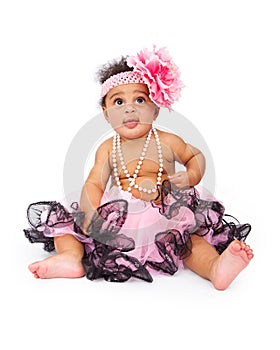 Baby Wearing Headband and Tutu