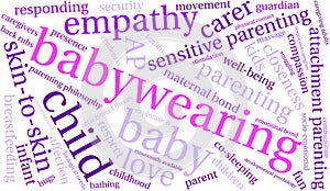 Baby Wearing Word Cloud