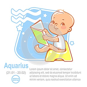 Baby zodiac aquarius