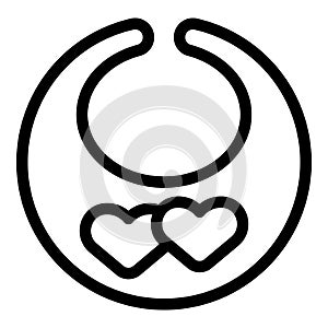 Babycare icon outline vector. Baby service photo