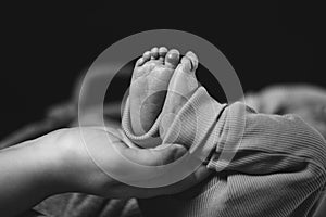 Babyfeet and the Hand of the Mother