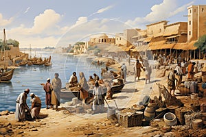 Babylonian Life by the Euphrates: A Glimpse of Ancient Riverside Activities