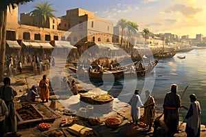 Babylonian Life by the Euphrates: A Glimpse of Ancient Riverside Activities