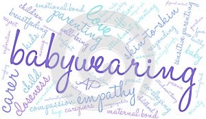 Babywearing Word Cloud