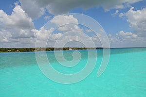 Bacalar Lagoon in Quintana Roo Mexico