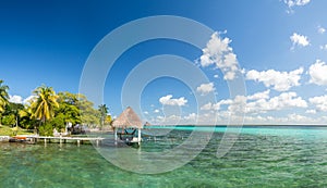 Bacalar, Mexico, South America: [Lake Bacalar, clear waters, lag