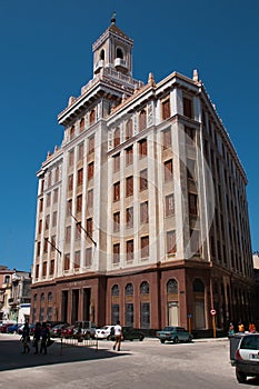 Bacardi building in the center of old havana. Cuba.