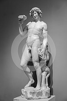 Bacchus Dionysus marble statue