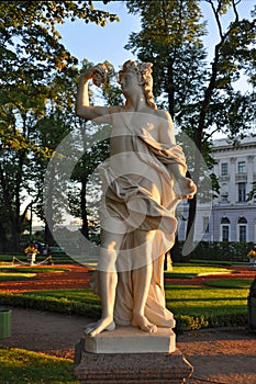 Bacchus in Summer Garden in St. Petersburg
