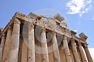 Bacchus temple in Baalbek, Lebanon