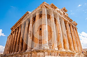 Bacchus temple in Baalbek, Lebanon