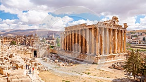 Bacchus temple in Baalbek, Lebanon