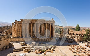 Bacchus temple in Baalbek Roman site, Lebanon