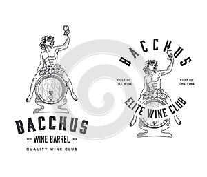 Bacchus Wine Club black on white