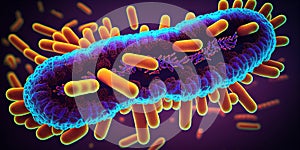 Baccili bacteria, super detailed biological concept art, hyper realistic illustration