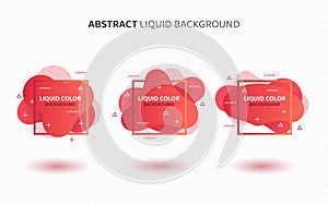 Abstract Liquid Dark Red Background Template