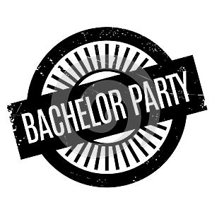 Bachelor Party rubber stamp