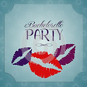 Bachelorette party invitation
