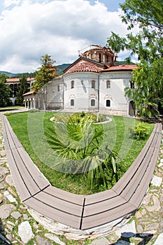 Bachkovsky monastery in the mountains of Bulgaria