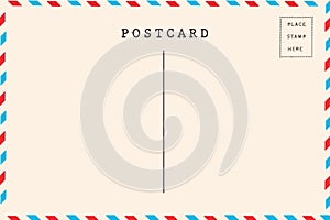 Da posta aerea vuoto cartoline 