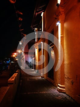 Back alley of malacca river,Banda Hilir, Malaysia