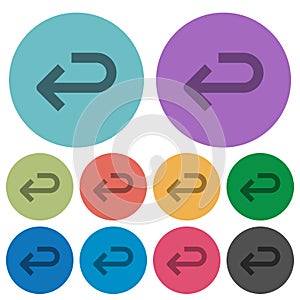 Back arrow color darker flat icons