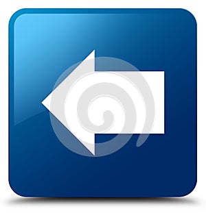 Back arrow icon blue square button