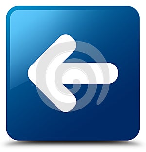 Back arrow icon blue square button