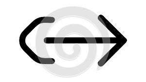 Back Arrow Navigation Control Icon, vector design Generative AI