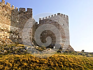 Back of Ayasoluk Castle in Selcuk near Ephesus in turkey