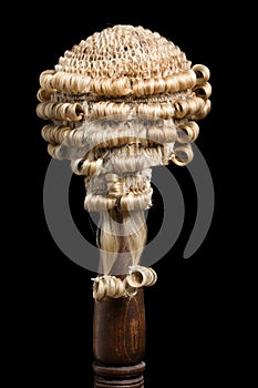 Back of a barrister's wig