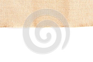 Back brown Fabric canvas texture background with blank space for text design. Clean yellow beige Hessian sackcloth wool pleat