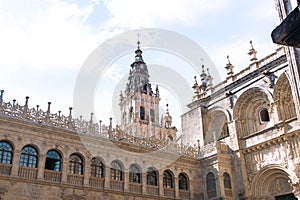 The cathedral of Santiago de Compostela in Spain photo