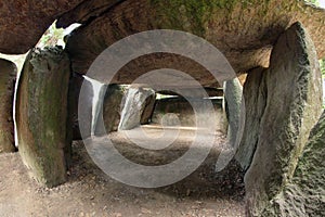 Back chamber of dolmen La Roche aux Fees