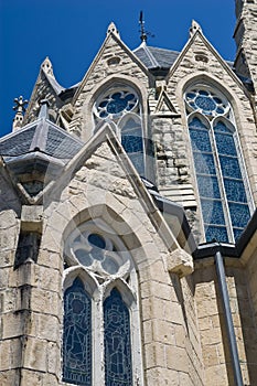 Back of church in Guelph Ontario