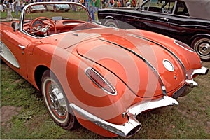 Back of classic corvette