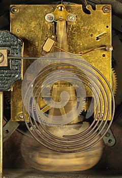 Back of Clock with Chiming Mechanism