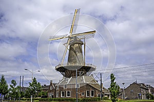 Mill the Rose in Delft also known as Molen de Roos. photo