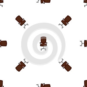 Back desk chair pattern seamless vector