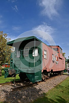 Back door of an old caboose