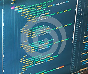 Back-end coding workflow of the web developing