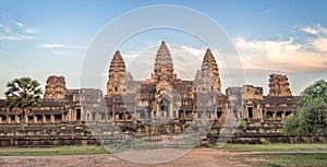 Back entry of Angkor Wat temple, Siem Rep Cambodia