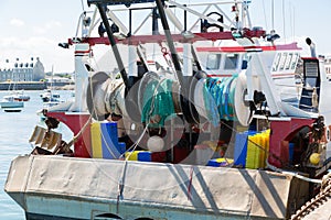 Back of a fishing boat